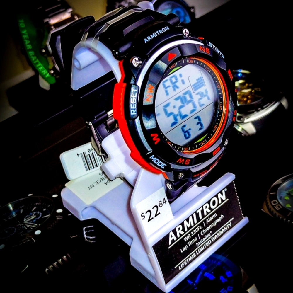 Armitron Chronograph Black/Orange!